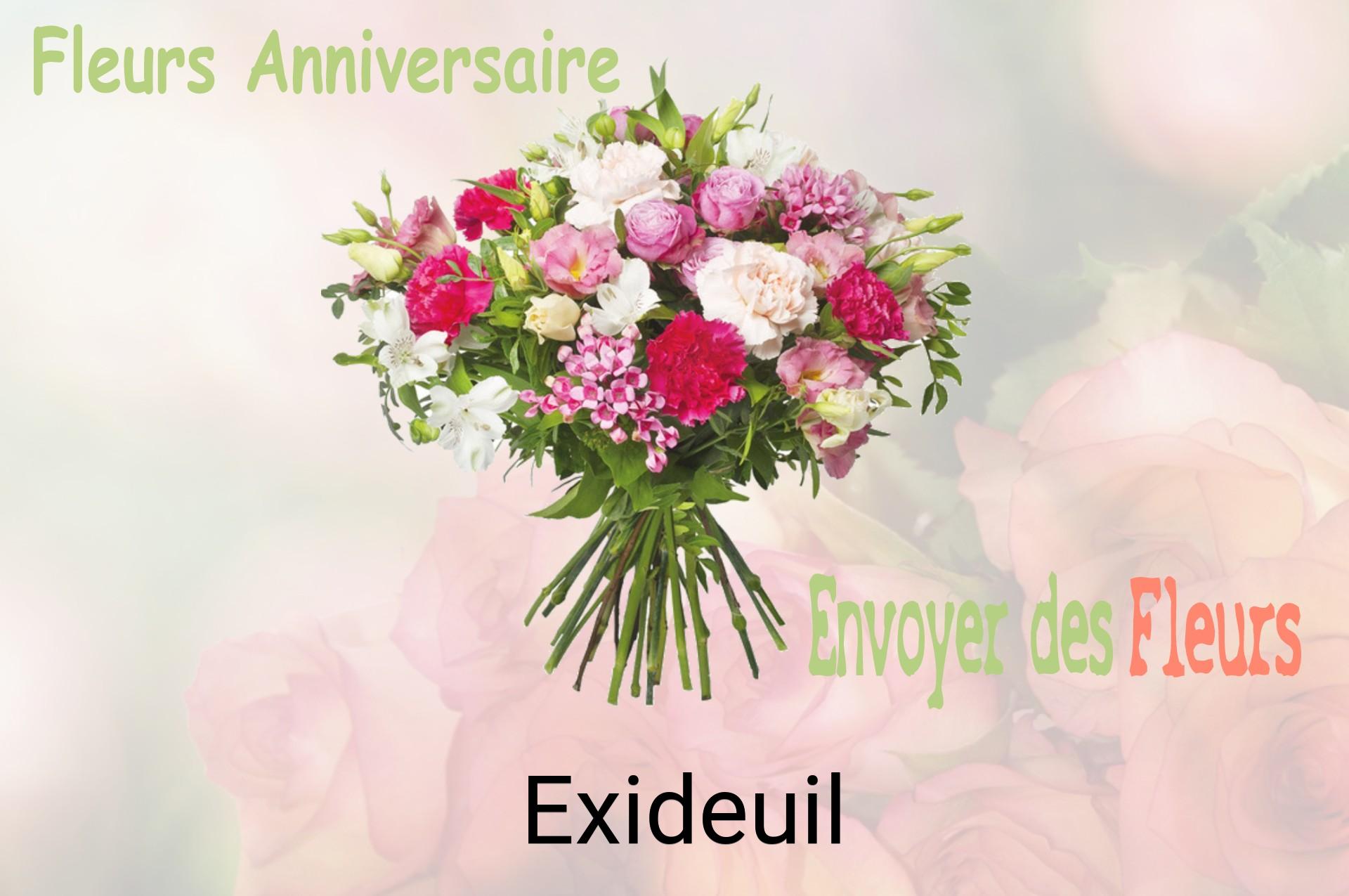 Bouquet de fleurs d’anniversaire livré à Exideuil