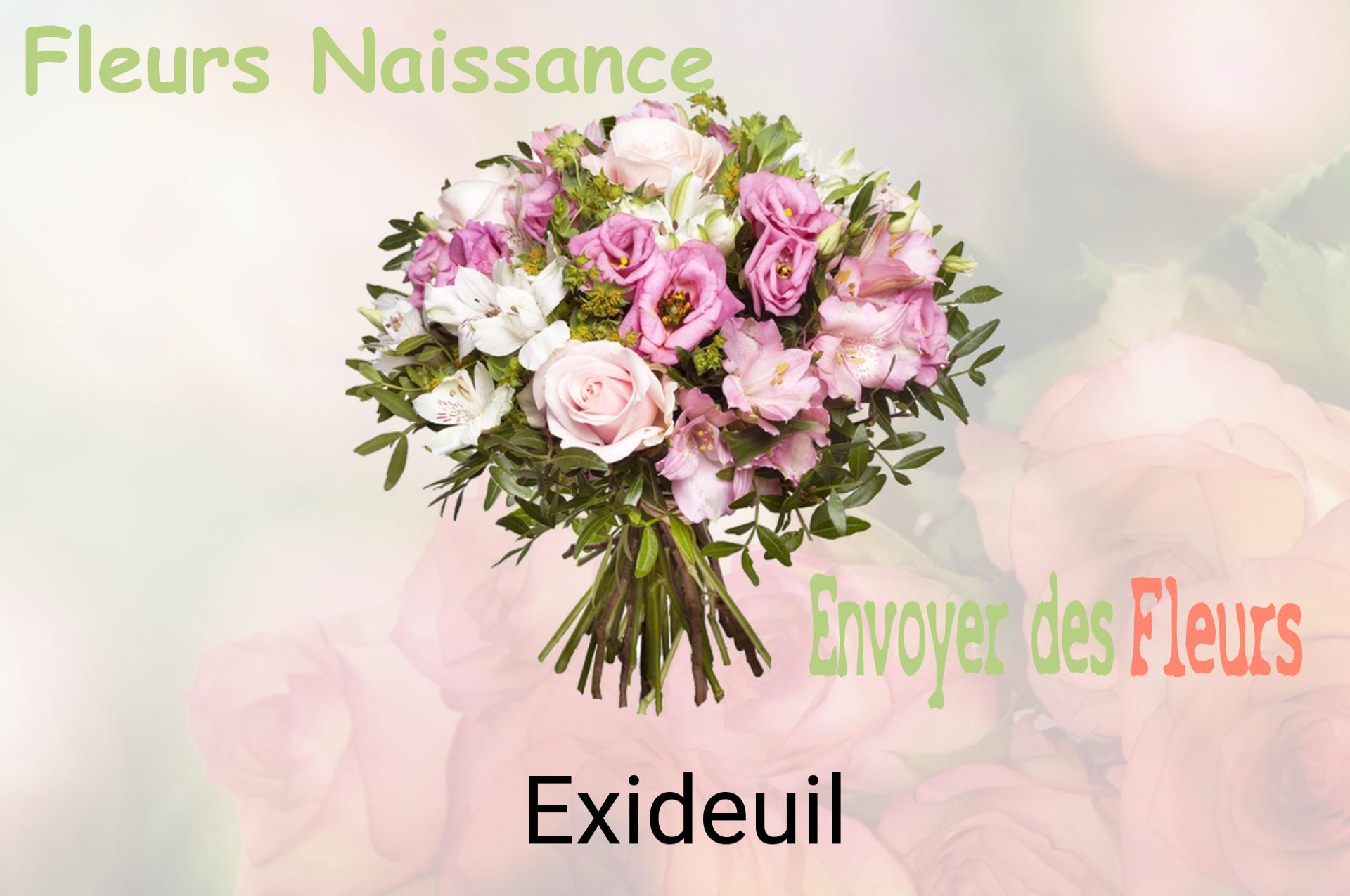 Bouquet de fleurs de naissance livré à Exideuil